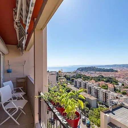 2 Pieces Balcon Vue Imprenable Mer---ville---montagne Apartment *